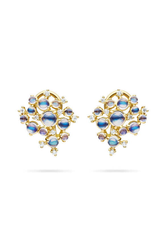 Paul Morelli 18k Yellow Gold Small Bubble Cluster Clip Earring - view 1