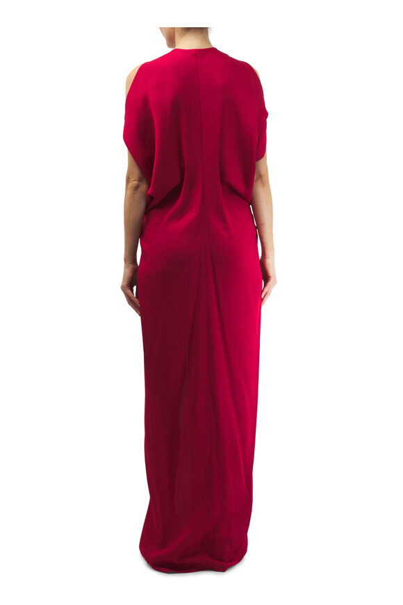 Zero + Maria Cornejo - Miu Long Rouge Eco Drape Dress