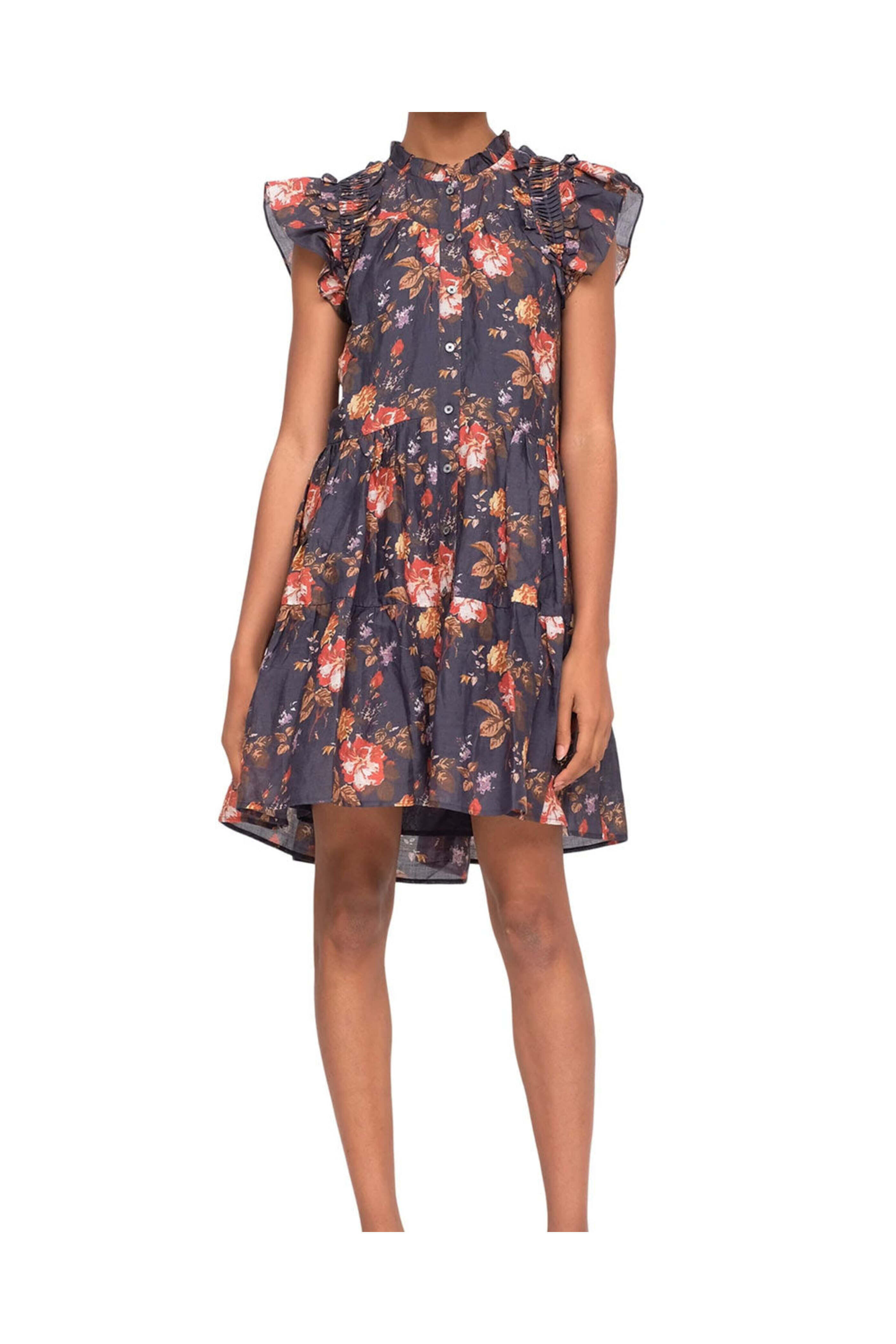 Sea NYC - Navy Floral Sleeveless Esme Dress