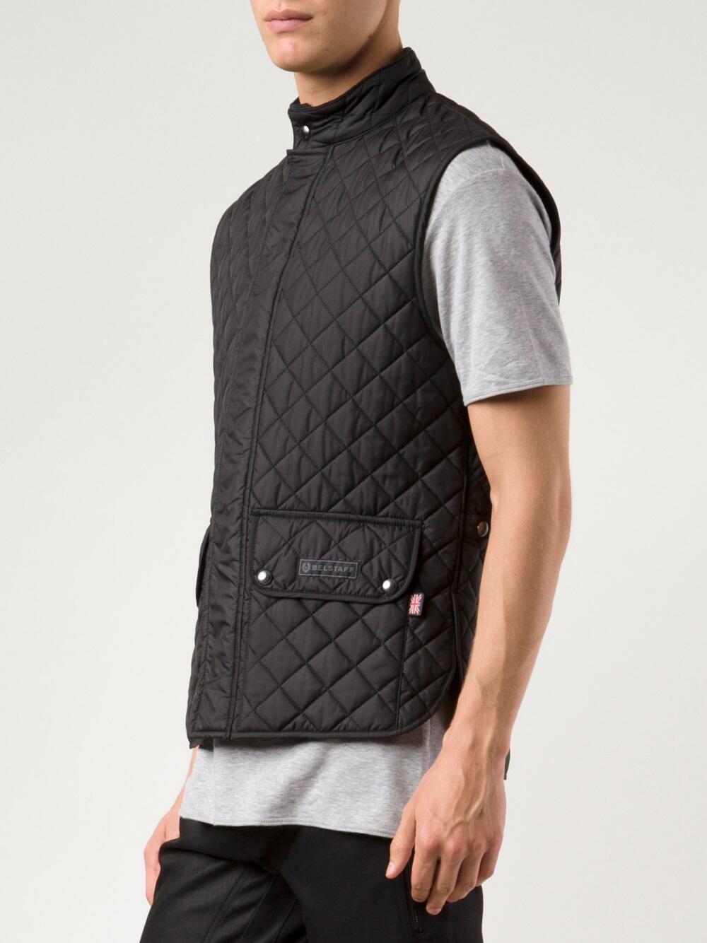Belstaff - Black Quilted Nylon Vest | Mitchell Stores