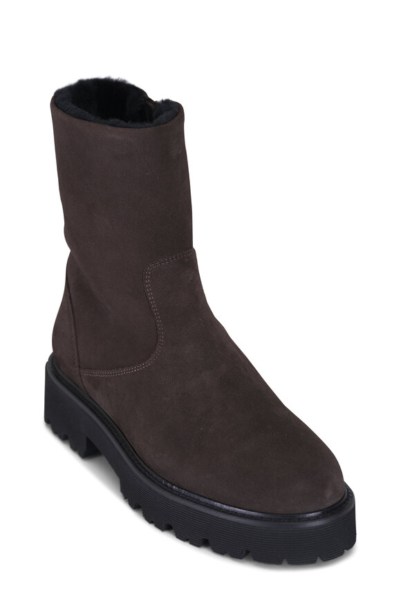 Aquatalia Eloise Espresso Suede Boot - view 1