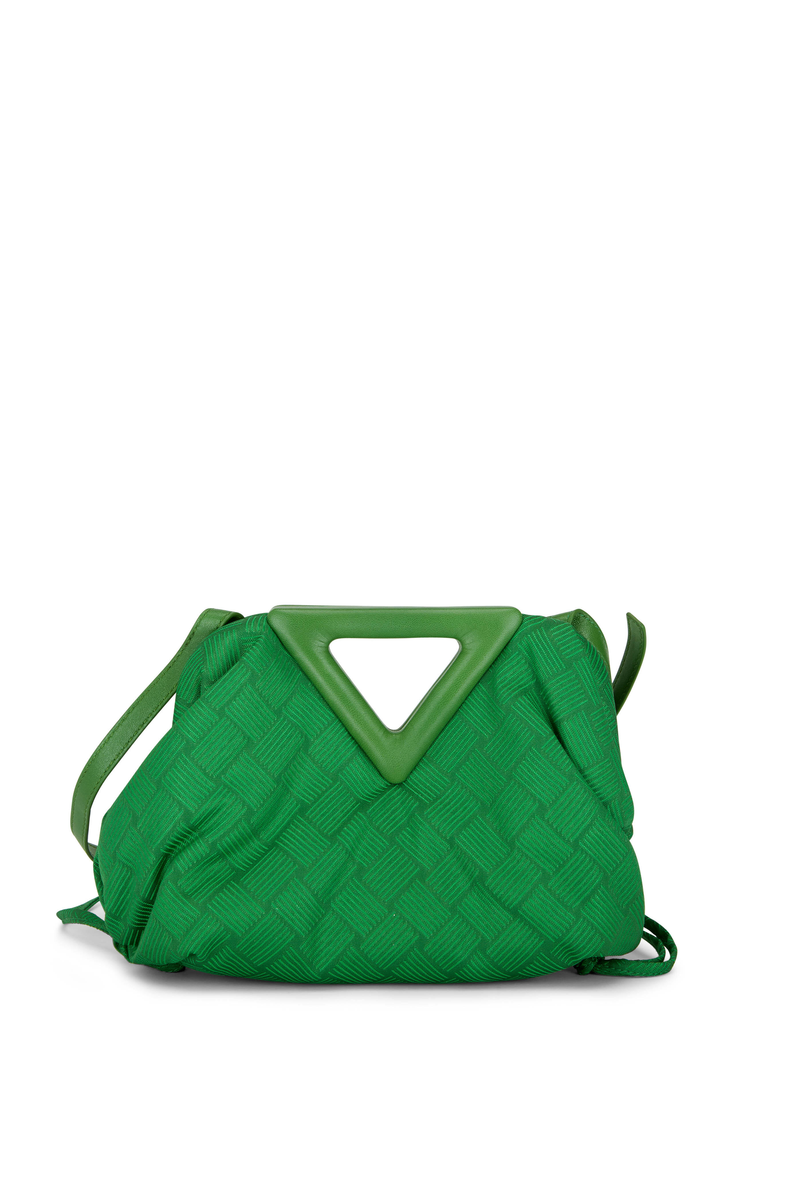 Bottega Veneta Mini Loop Parakeet Green Leather Shoulder Bag New