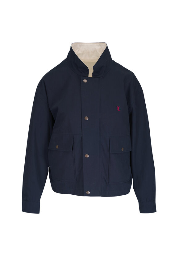 Saint Laurent Cassandre Reversible Cotton Jacket - view 1