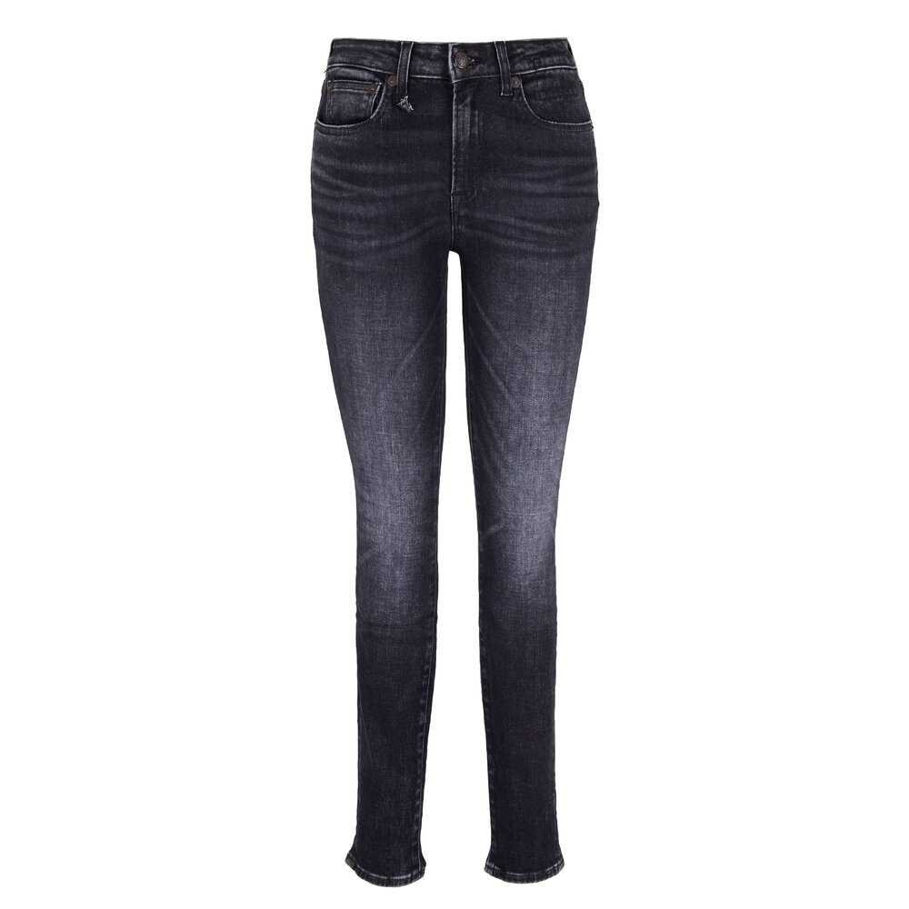 パンツ R13  ALISON CROP    black R13 - Alison Skinny Morrison Black Jean | Mitchell Stores