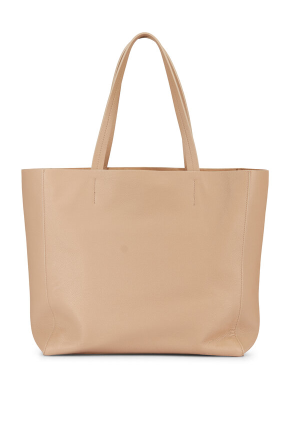 Nili Lotan Medium Keith Soft Khaki Leather Tote - view 2