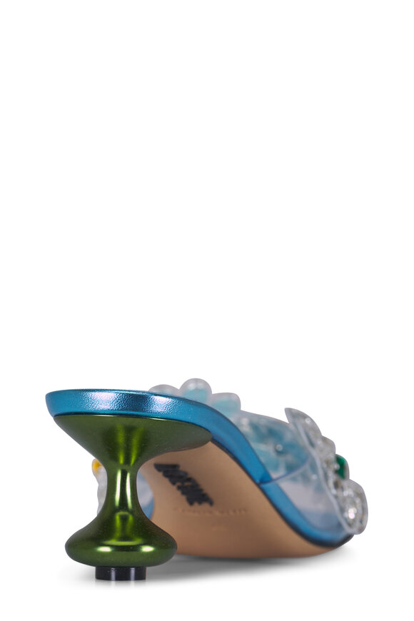 Loewe Toy Crystal Flower Turquoise Sandal, 45mm - view 4