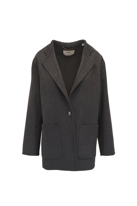 Agnona Cumino Diagonal Double Face Jacket Cardigan