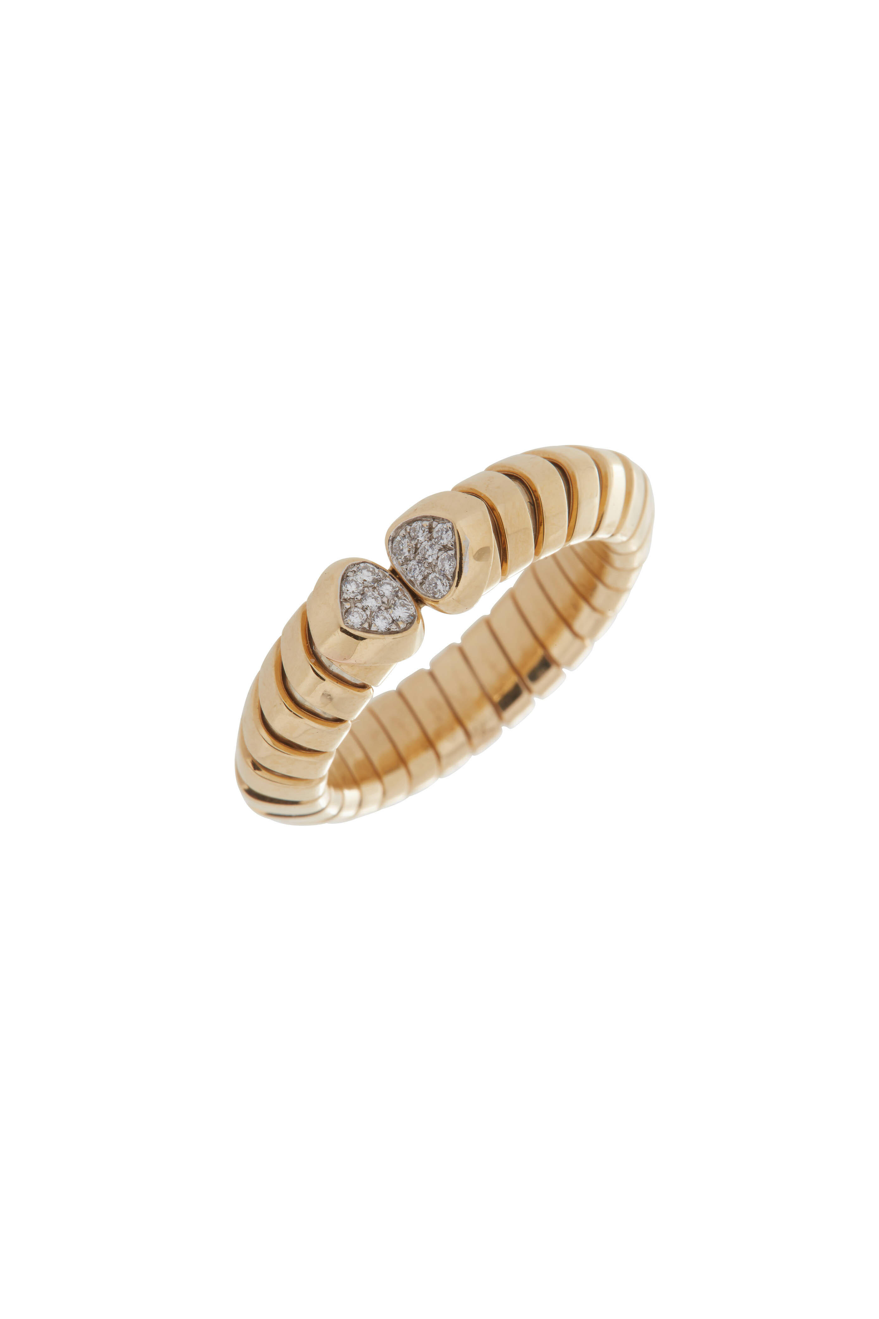 Marina B - 18K Yellow Gold Trisolina Pavé Ring | Mitchell Stores