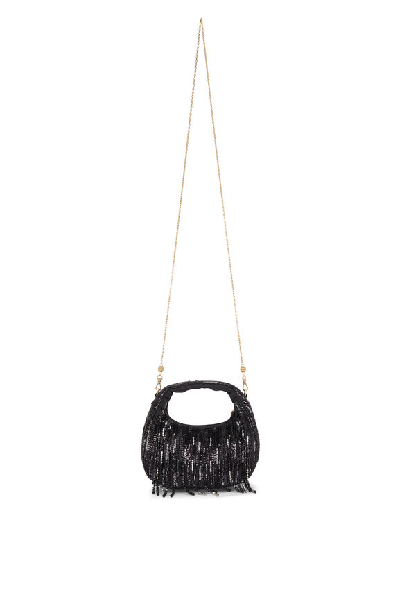 Miu Miu Mini Wander Black Sequin Top Handle Bag - view 2