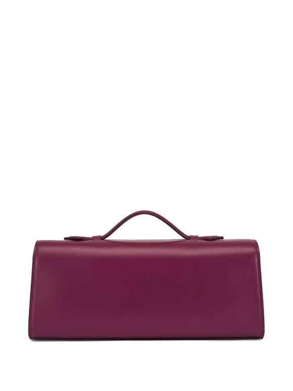 Savette Slim Symmetry Plum Leather Pochette - view 6