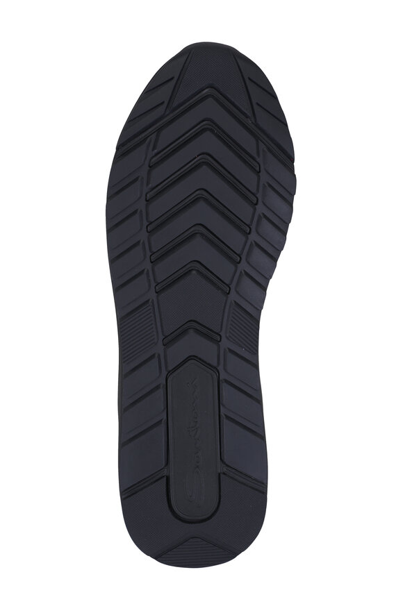 Santoni Black Knit Sneaker - view 4