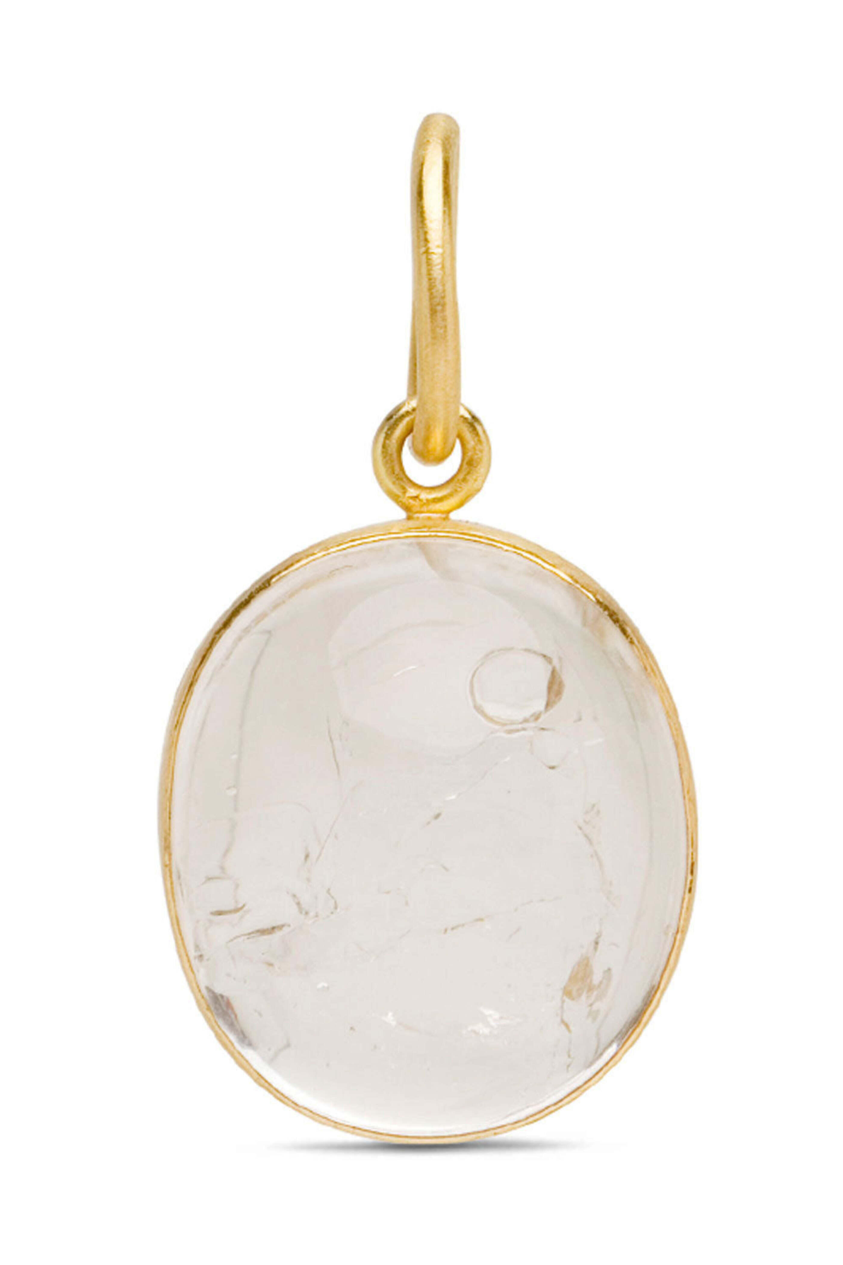 Loren Nicole - Rock Crystal Enhydro Quartz Charm