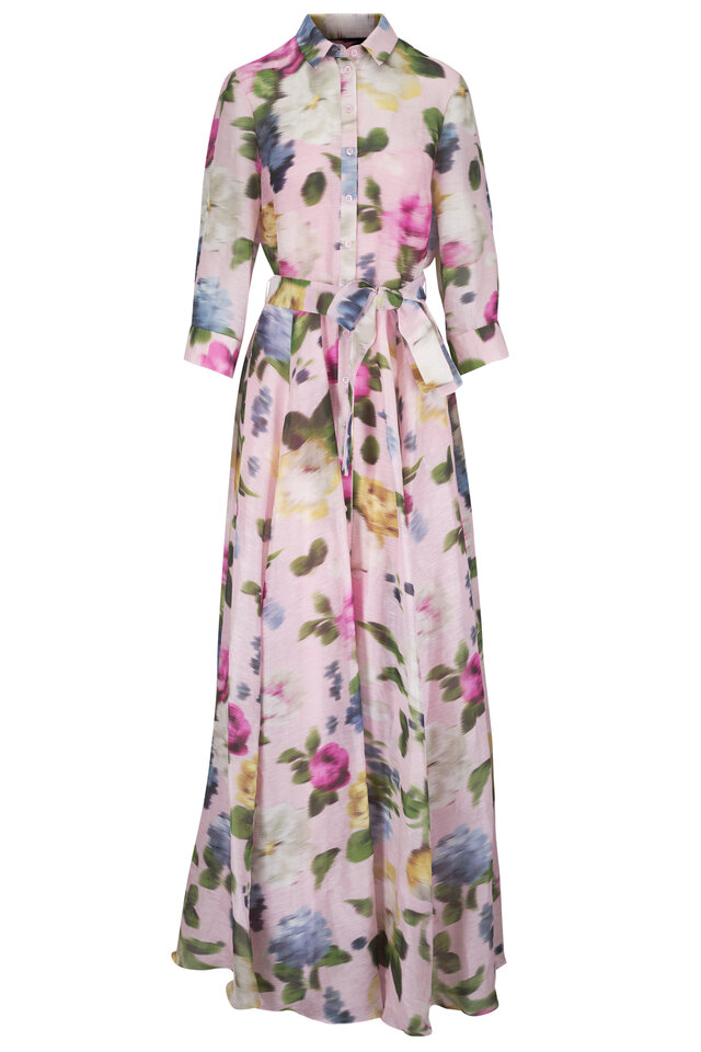 carolina herrera floral-embroidered tulle midi dress Floral-Embroidered Tulle Midi Dress
