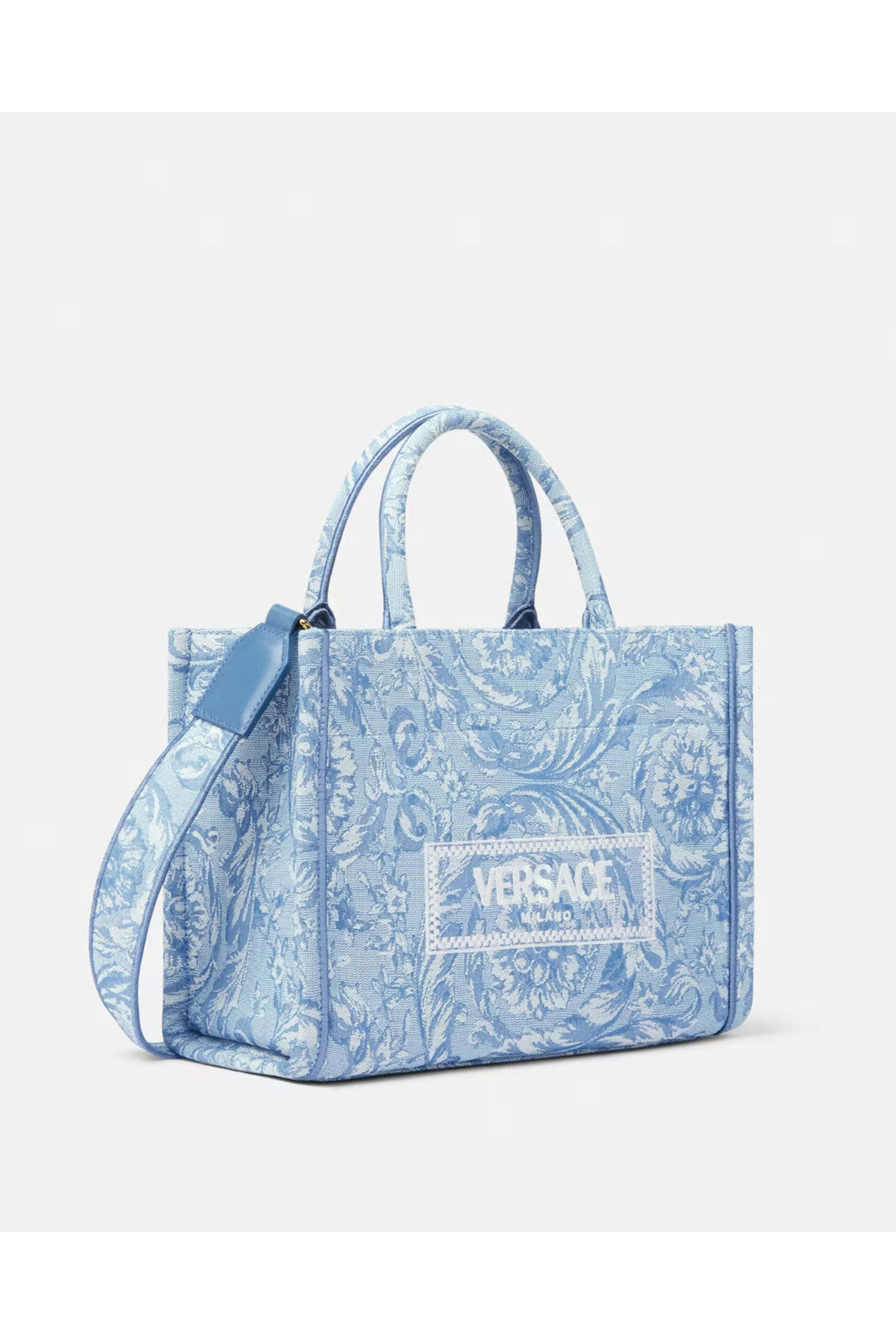 VERSACE｜ (Barocco Athena Small Tote Bag (10115641A09741 Barocco Athena Small Tote Bag Print | VERSACE