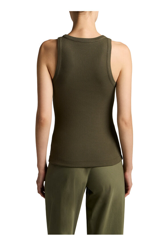 Vince Pine Green Scoop Neck Tank - view 3