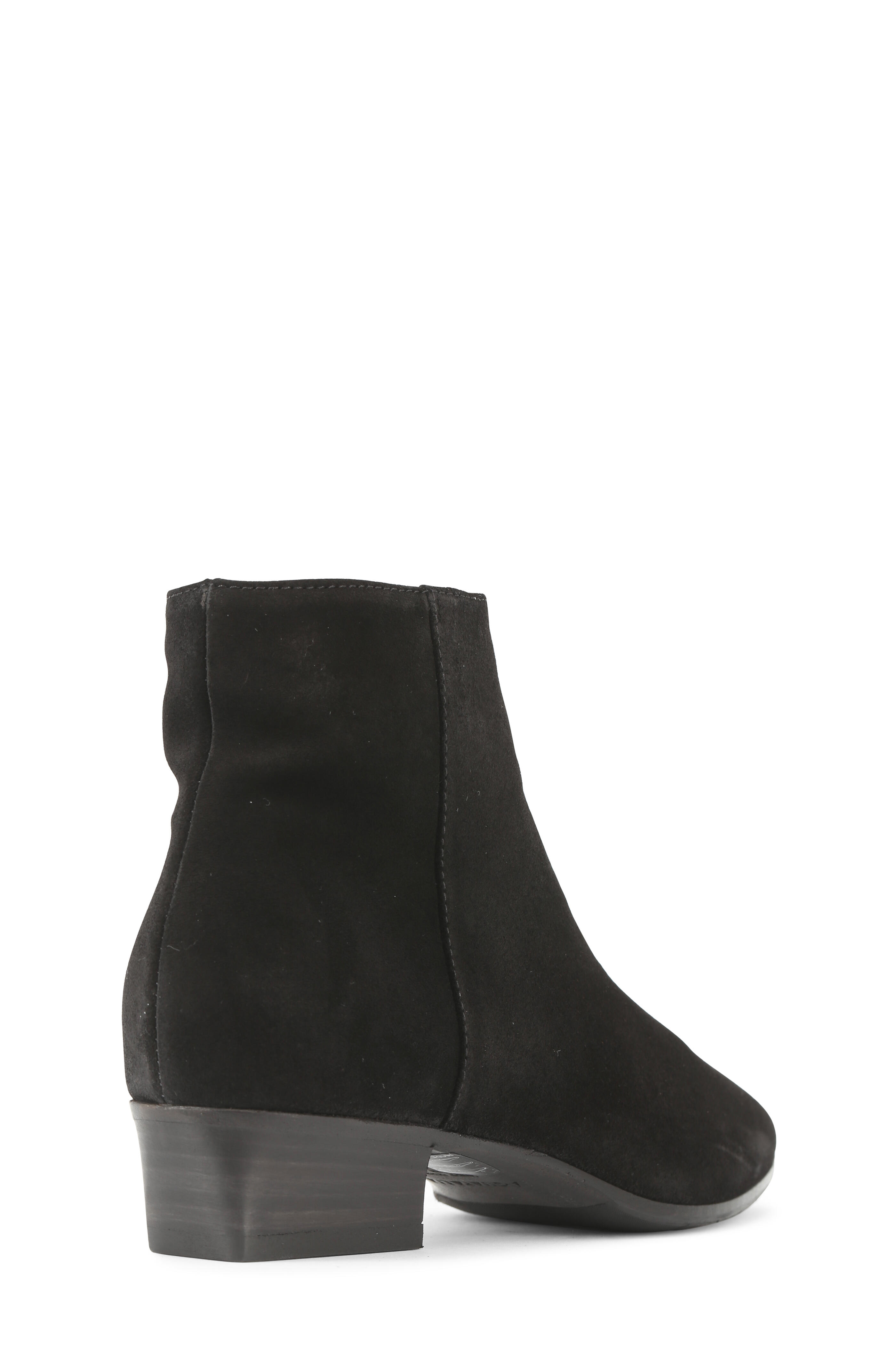 Aquatalia Fire Black Suede Ankle Boot 40mm Mitchell Stores