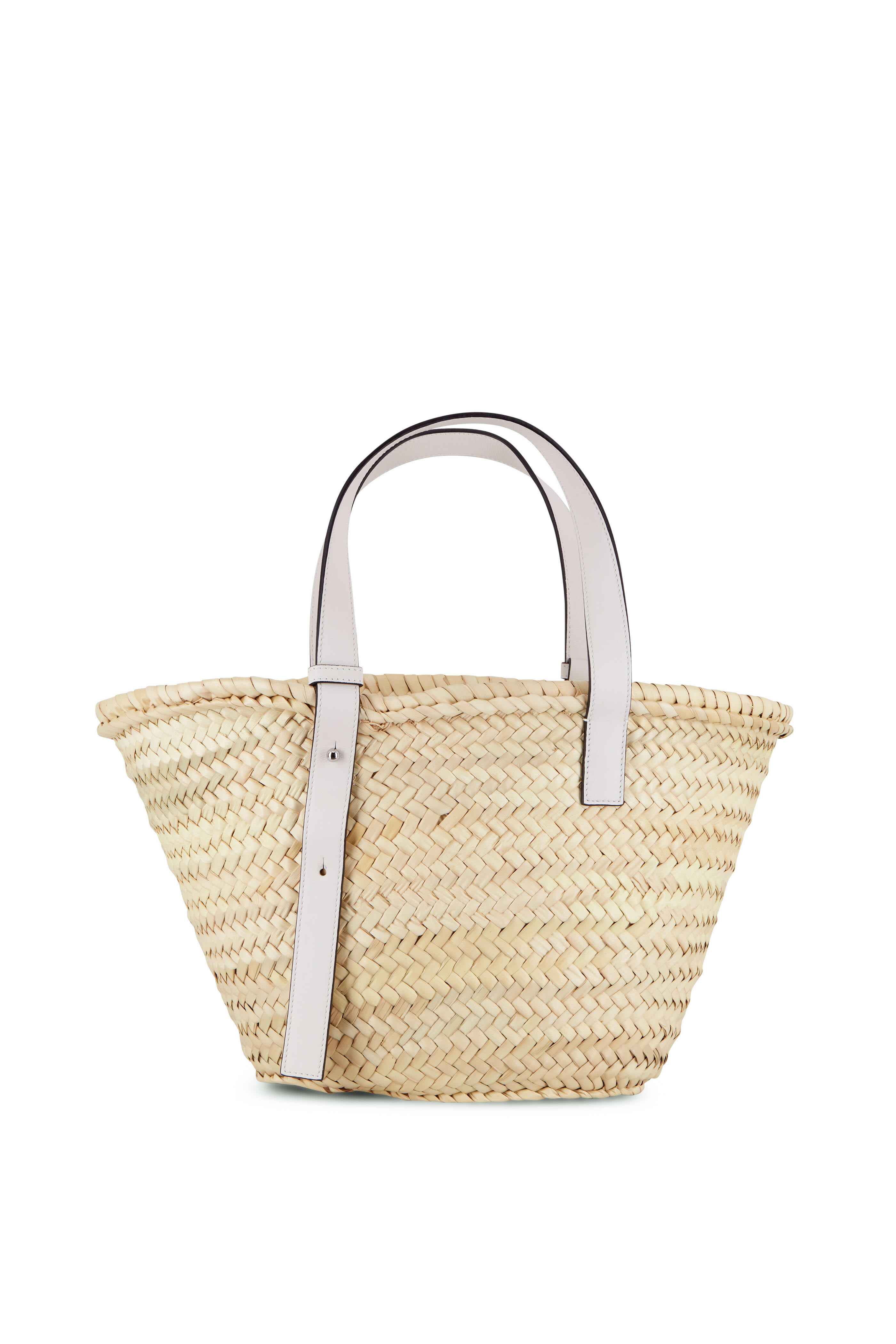 loewe basket bag small white