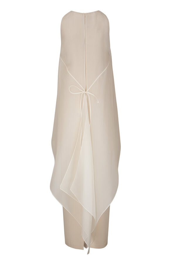 Lafayette 148 New York - Cloud Silk Organza Overlay Tie Back Gown 