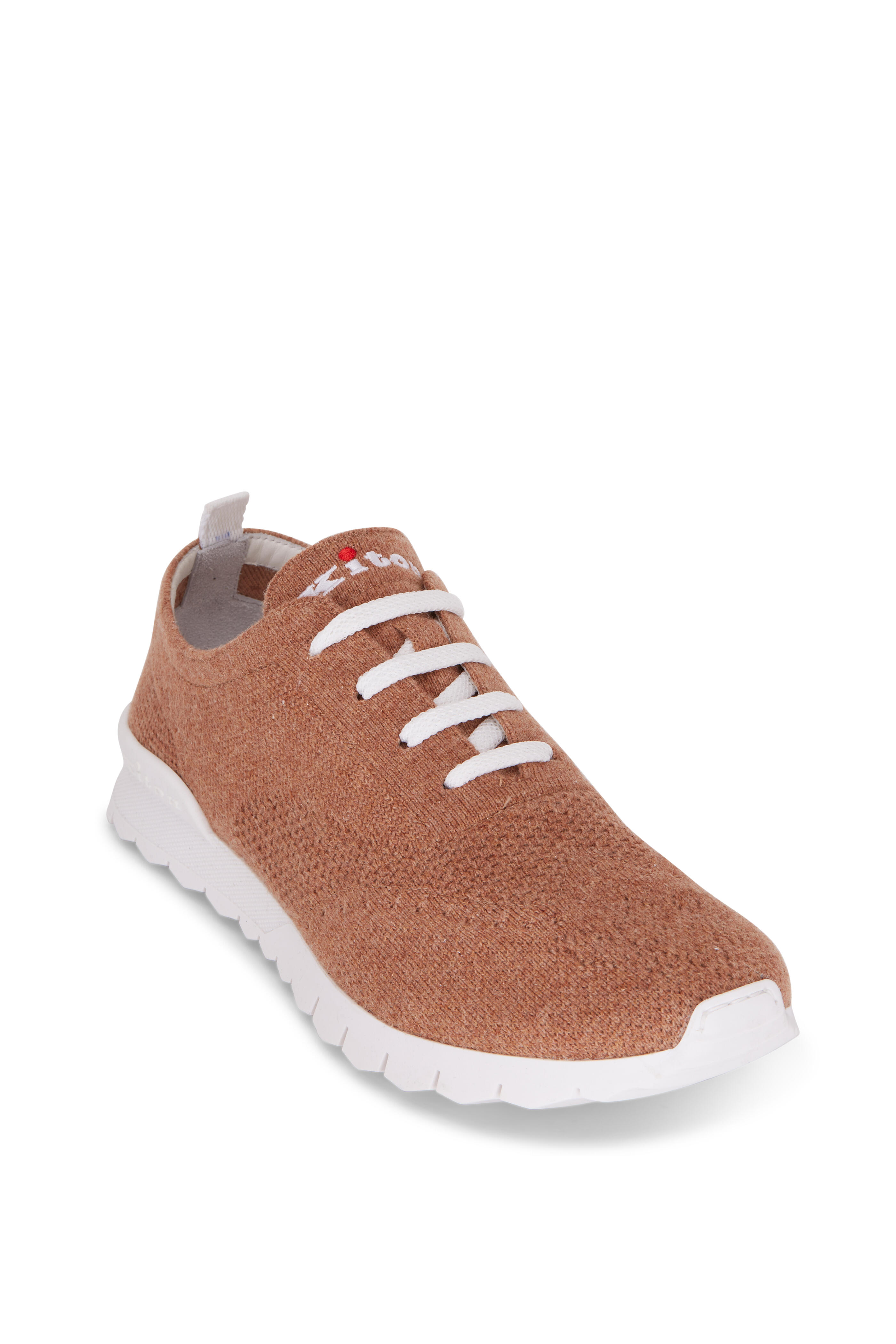 Kiton - Tan Cashmere Sneaker - view 1