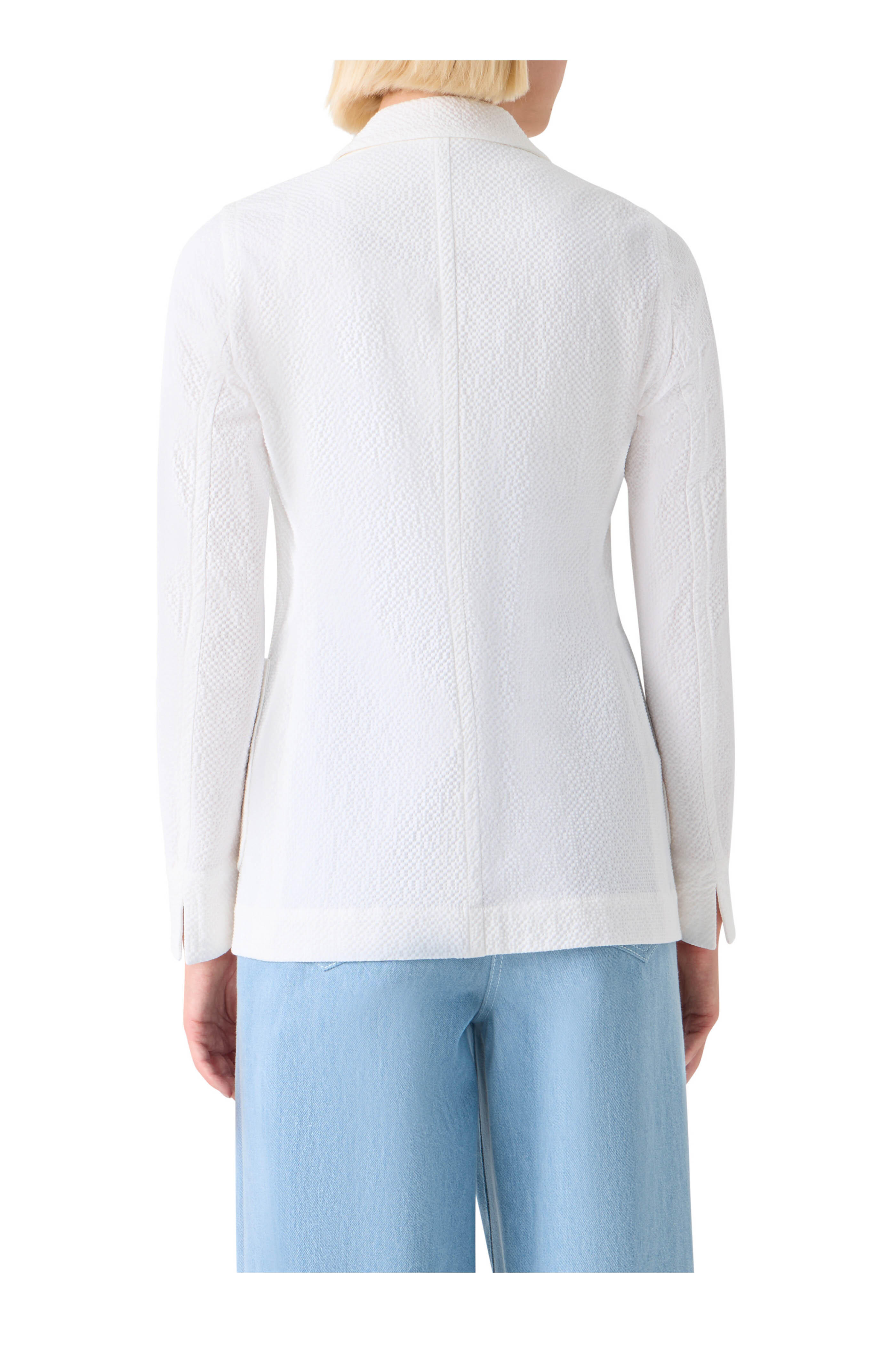 Akris Punto - Cream Seersucker Jacket