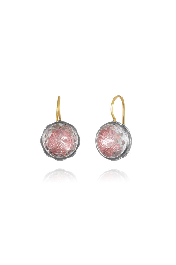 Larkspur & Hawk - Catherine Blush Button Drop Earrings