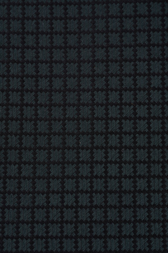 Isaia - Green & Black Diamond Print Silk Necktie 