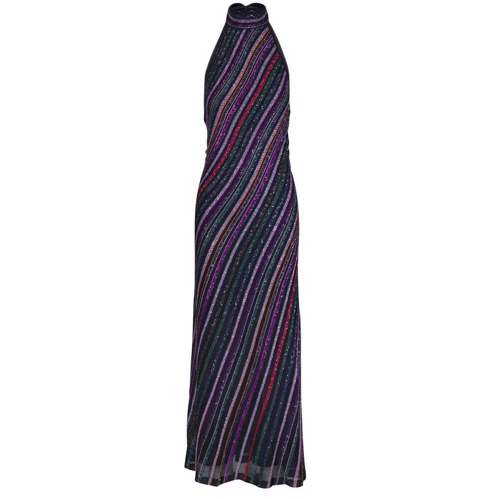 トップス mistreassColor Stripe Twist Halter Dress B1744856699401_2fb89eae-b243-