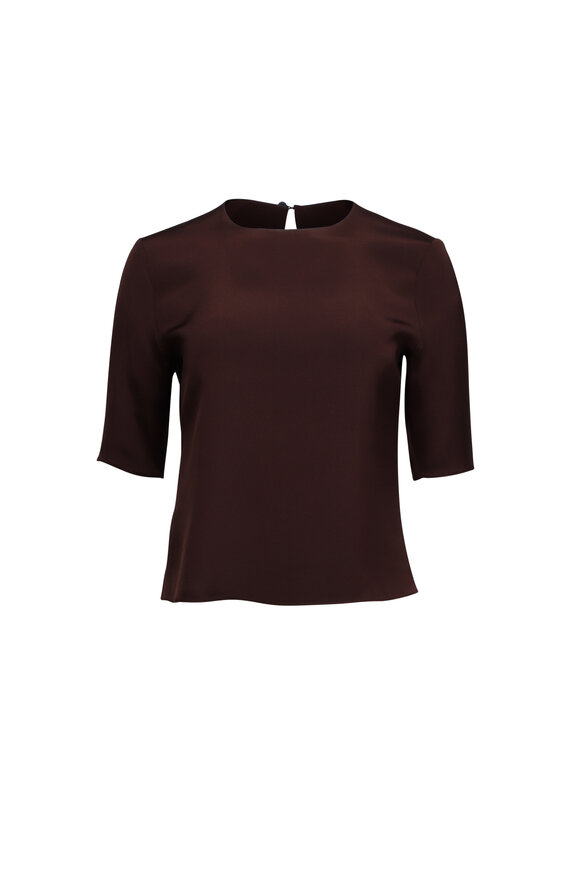 Peter Cohen Buddy Mahogany 4-Ply Silk Tee
