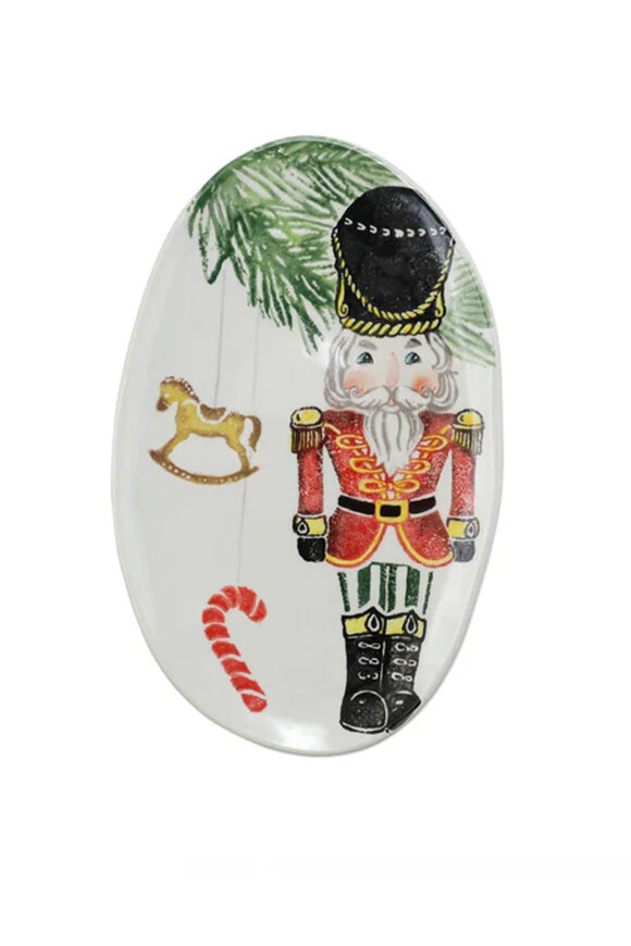 Vietri Small Nutcrackers Oval Platter