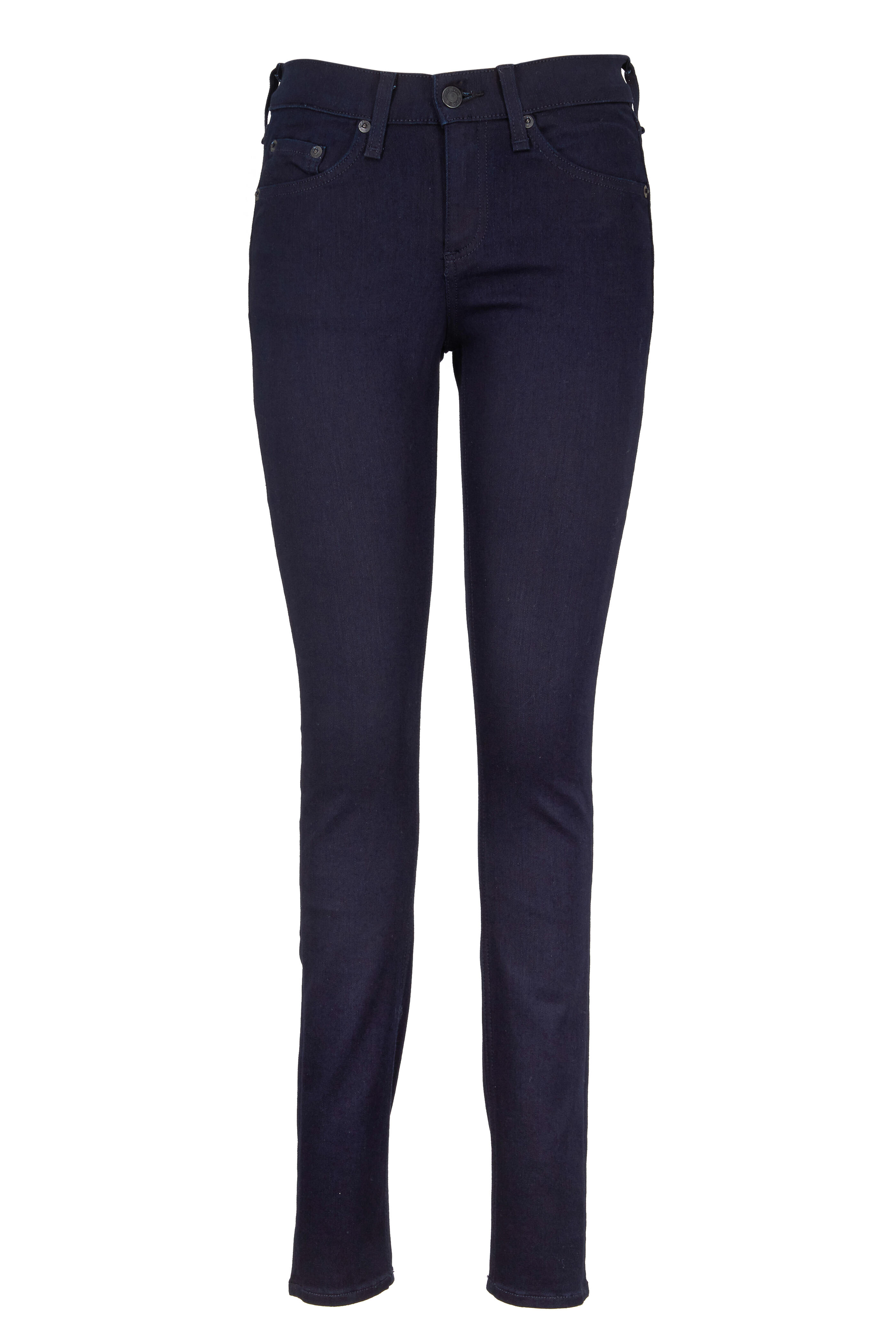 Rag & Bone - Indigo Wash High Rise Skinny Jeans - view 1
