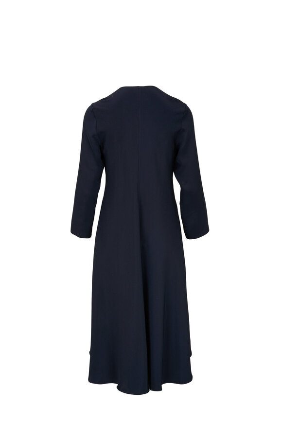 Peter Cohen - Byrd Navy Four Ply Silk Dress