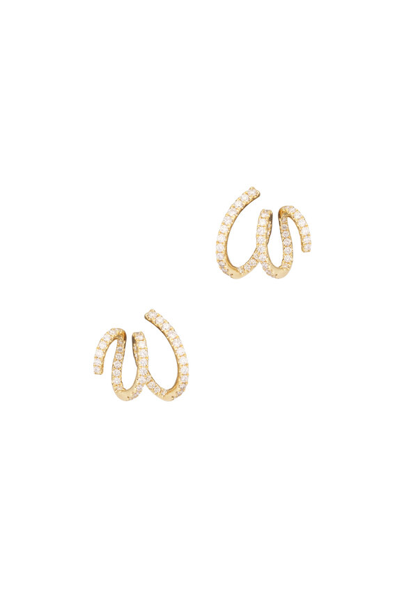 Kwiat 18k Yellow Gold Diamond Earring - view 1