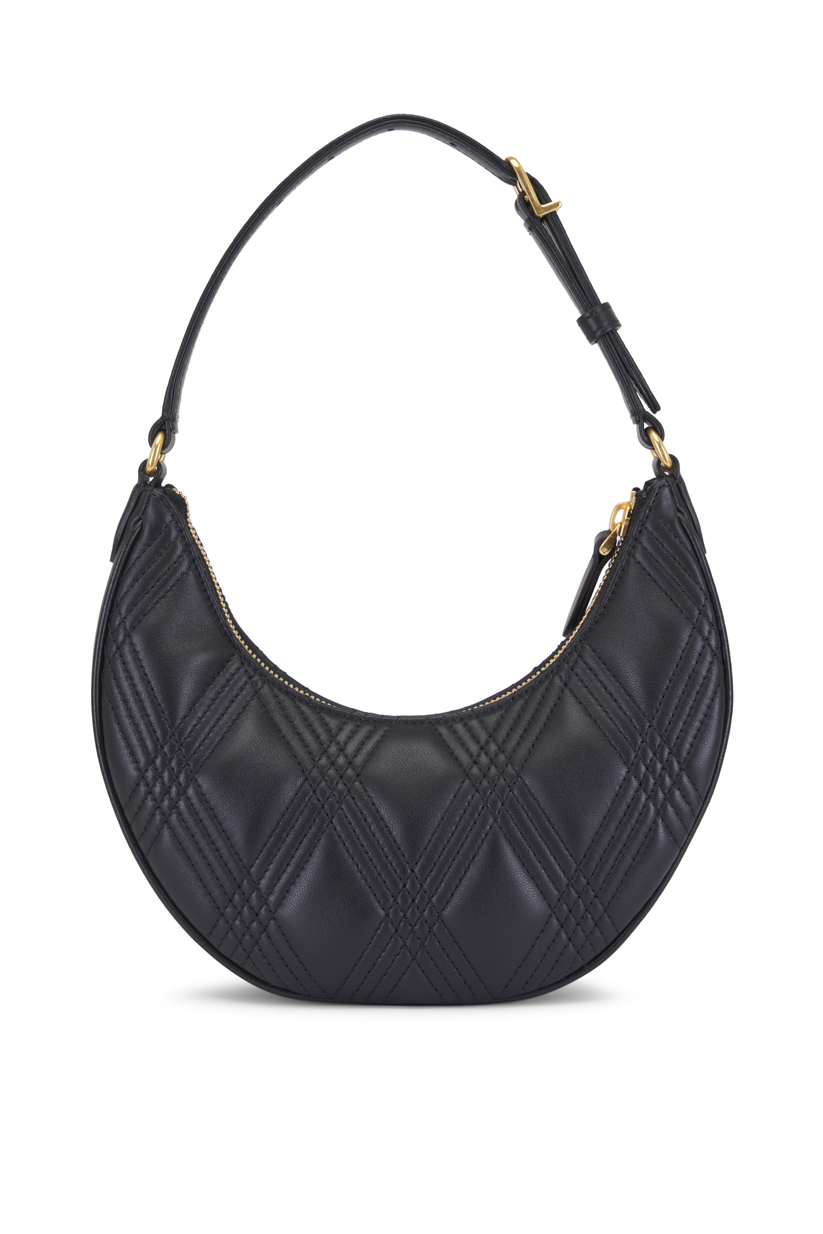 ショルダーバッグ・ポシェット Valentino Garavani QUILTIE 67 HOBO BAG Valentino Garavani - Mini Quiltie 67 Black Hobo Leather