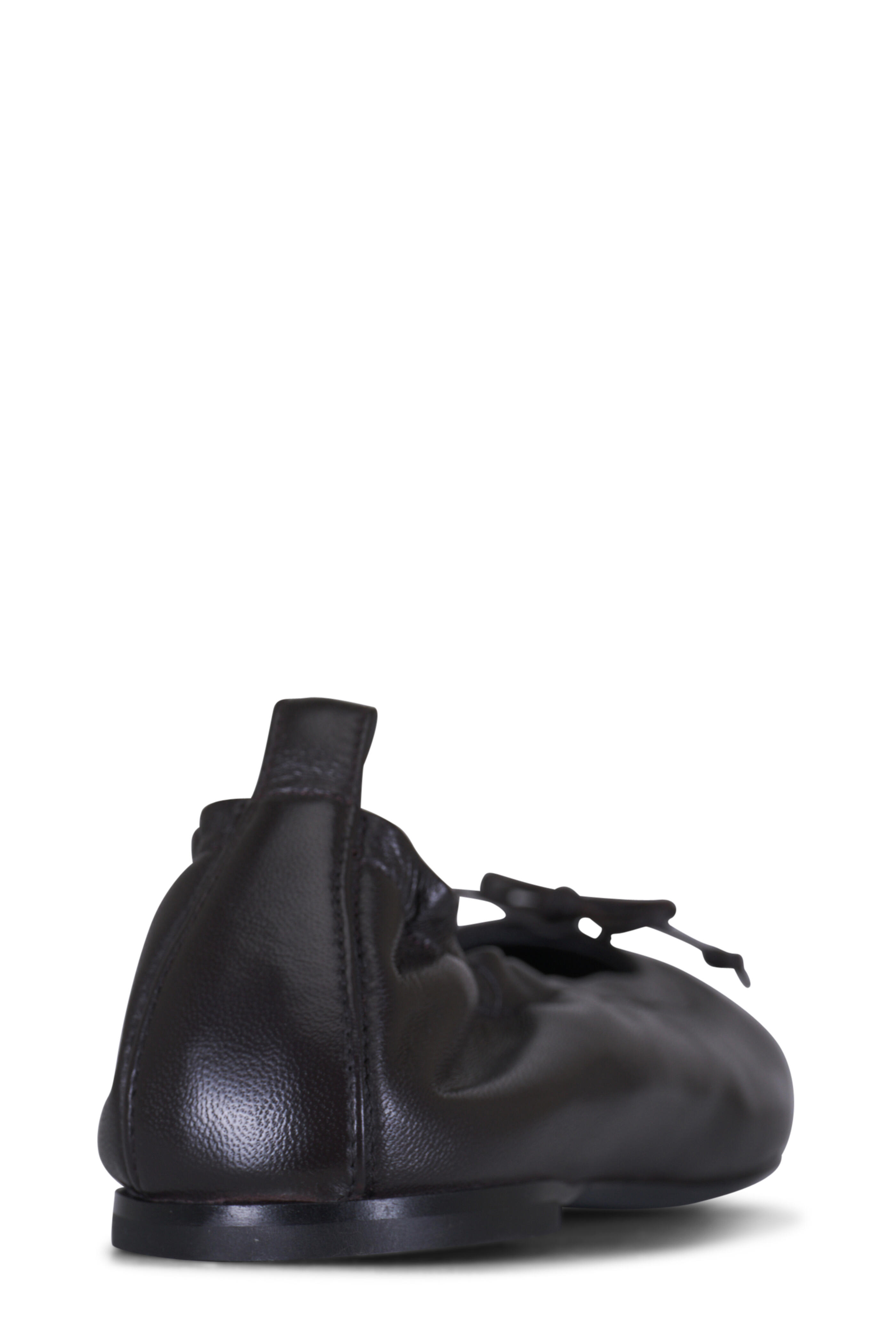 AGL - Memy Black Leather Ballet Flat