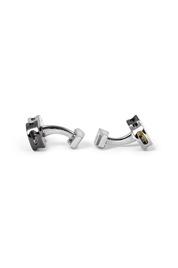 Tateossian - Infinity Multicolour Gears Gunmetal Cufflinks