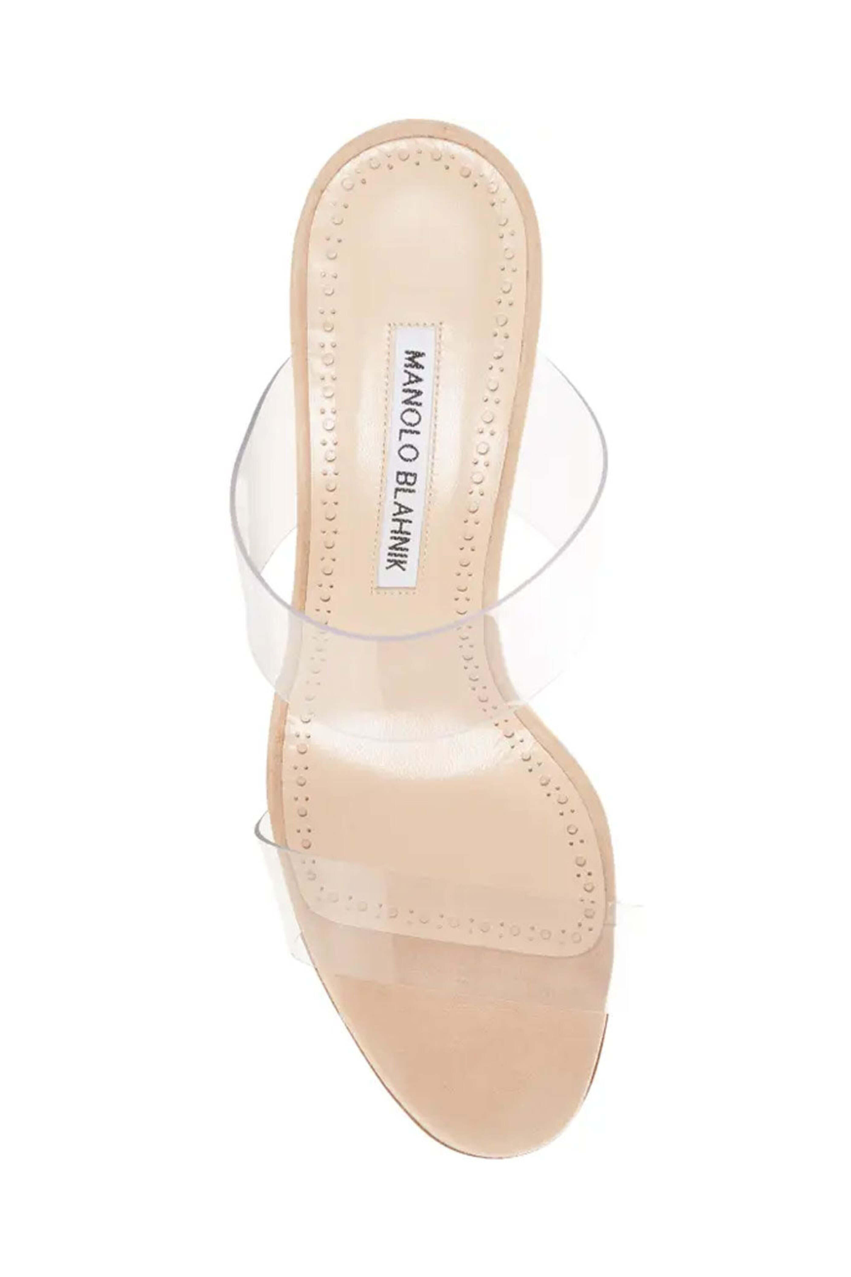 [MANOLO BLAHNIK] SCOLTO クリアPVCスリッポンサンダル SCOLTO | Clear ECO PVC Open Toe Mules | Manolo Blahnik
