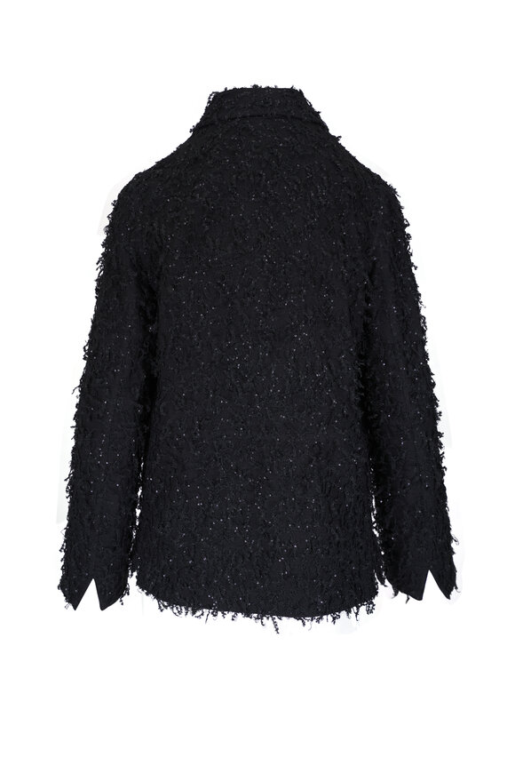 Akris - Tomma Micro Sequin Fringe Boucle Jacket