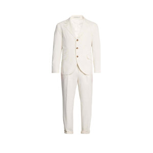BRUNELLO CUCINELLI ウフンハイサ MCAP91022 C067 Brunello Cucinelli - Off White Stretch Suit | Mitchell Stores