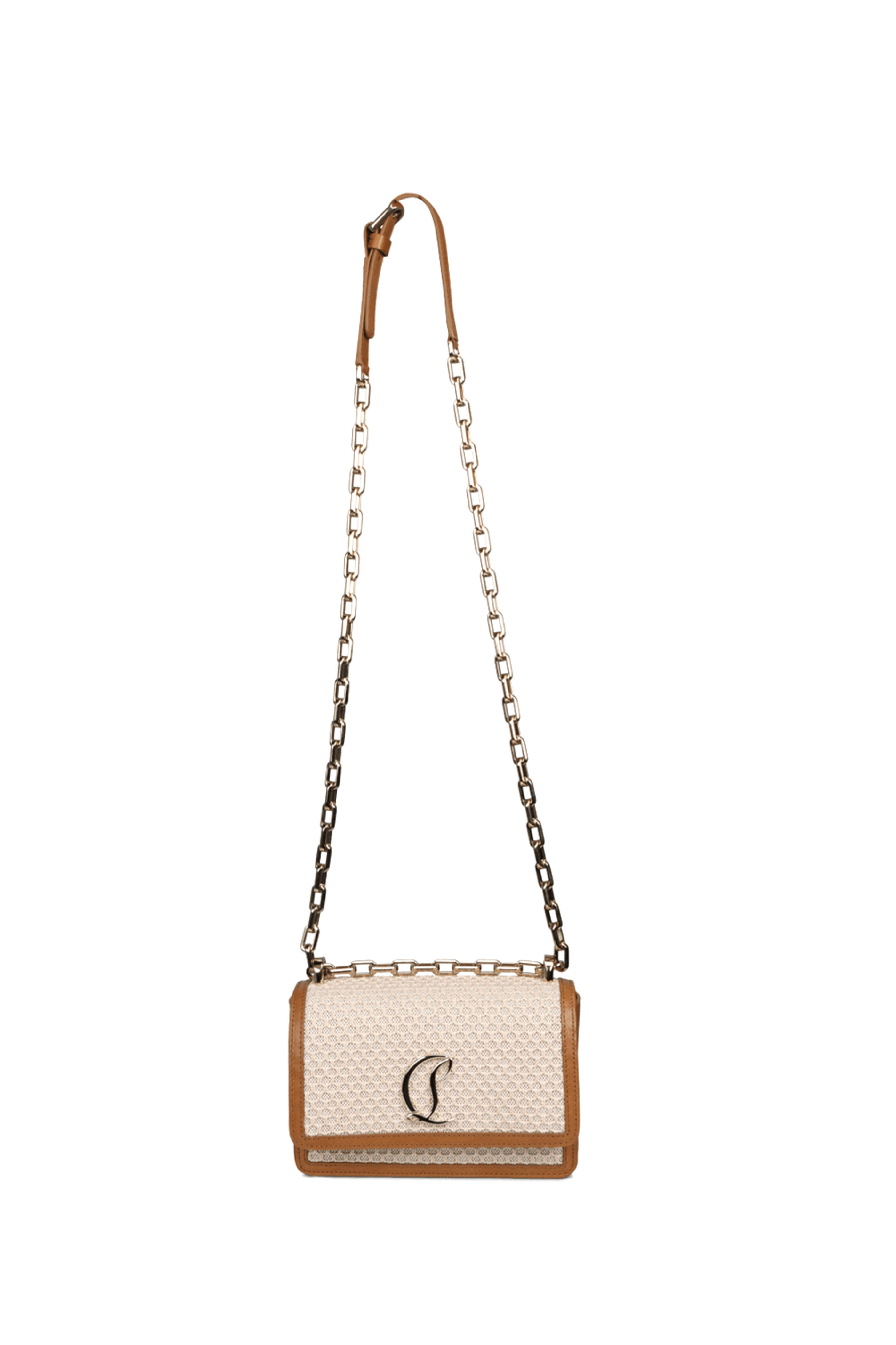 Christian Louboutin - Small Loubi54 Canvas Crossbody Bag in Lionne