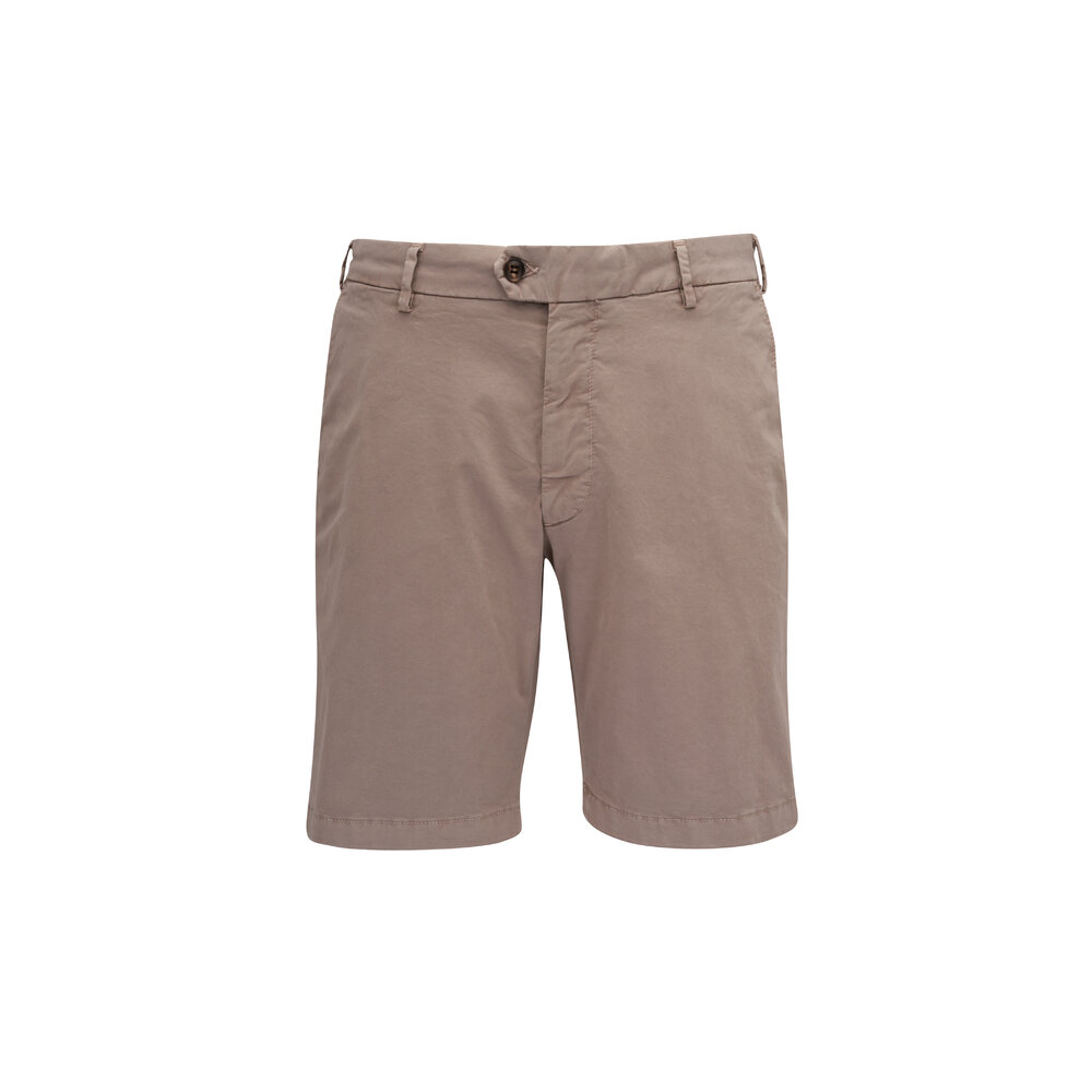 Peter Millar Concorde Khaki Beige Garment Dyed Short