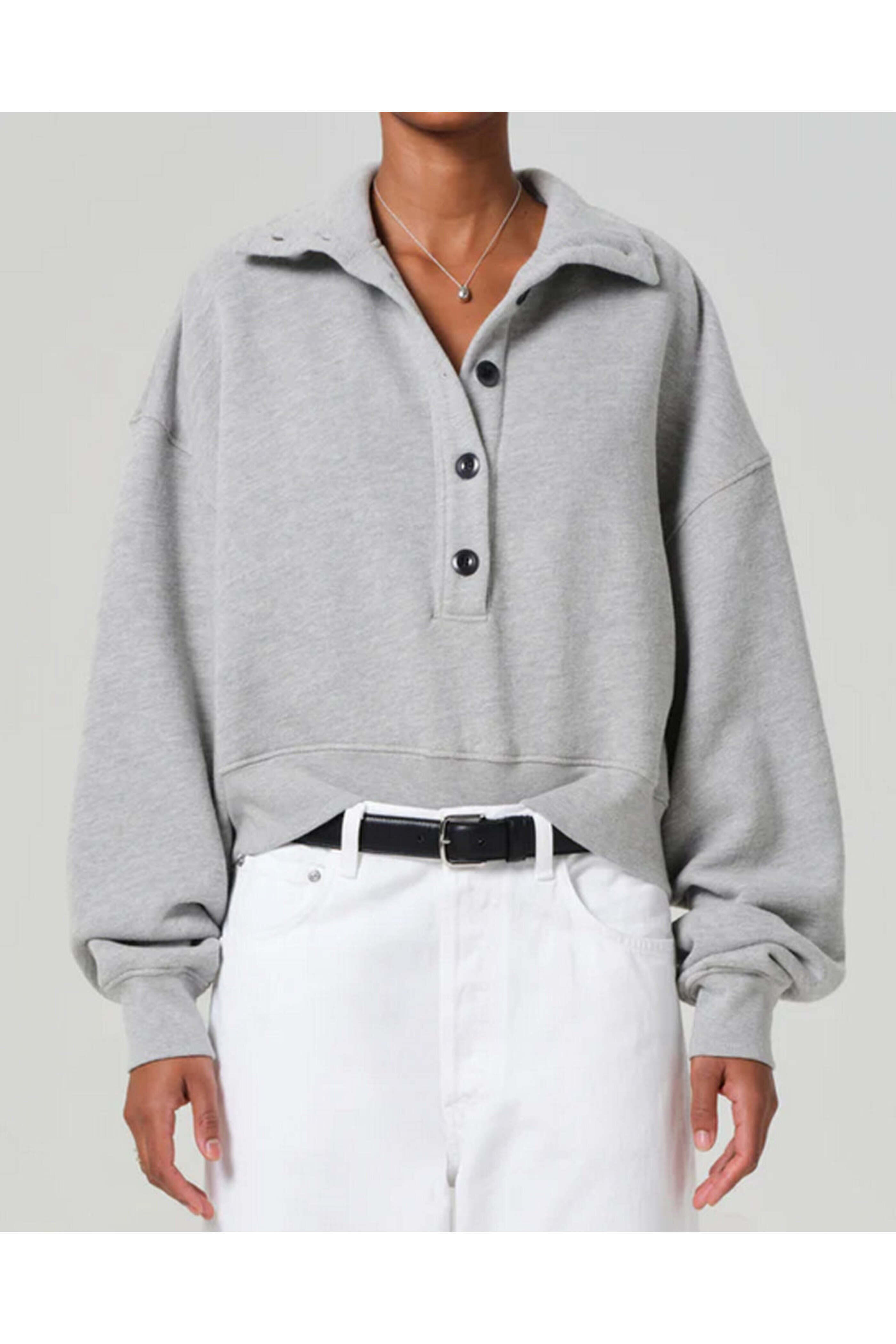 Citizens of Humanity - Heather Grey Mirelle Funnel Neck Pullover