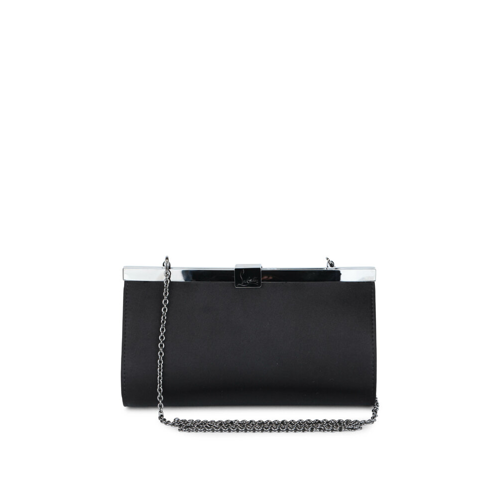 Christian Louboutin, Bags, Christian Louboutin Palmette Crystal Clutch Bag  On Chain Strap New