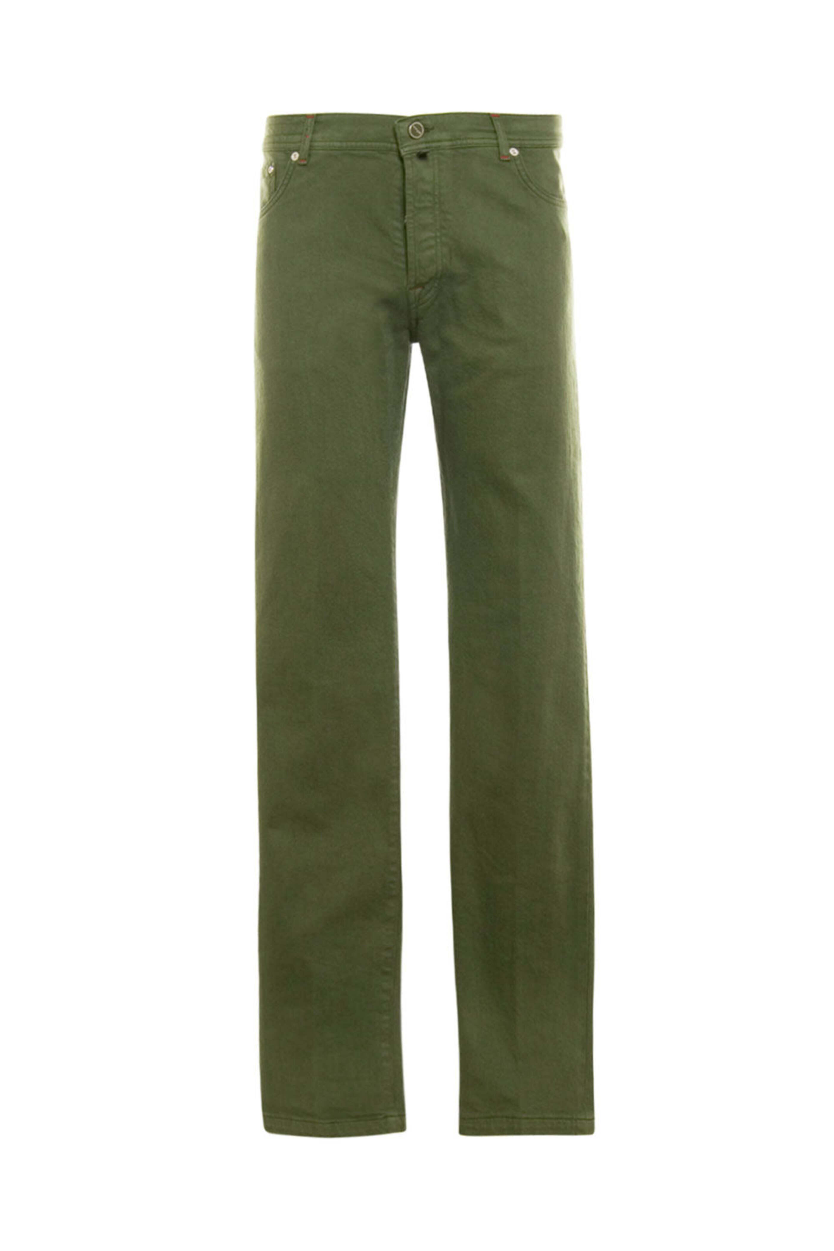 Kiton - Olive 5 Pocket Denim Pant