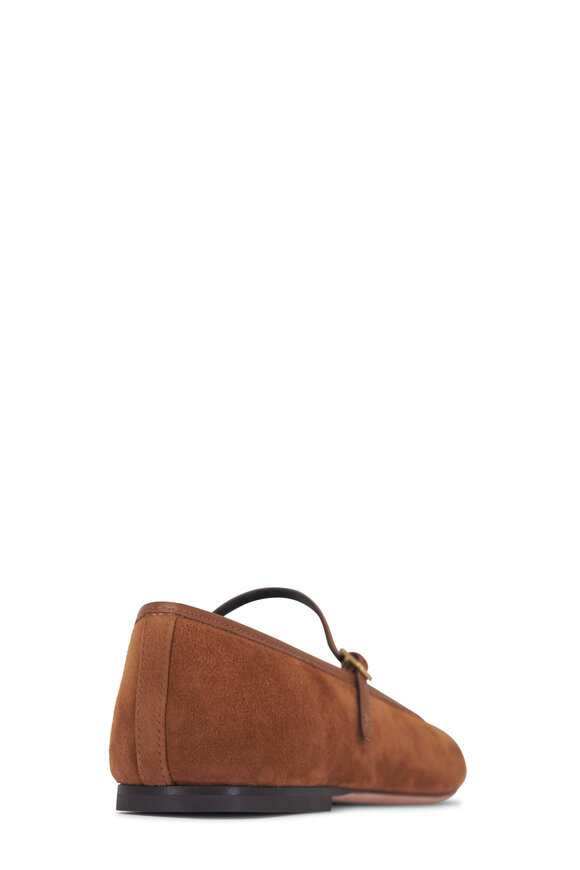 Veronica Beard Ellie Caramel Suede Flat - view 5