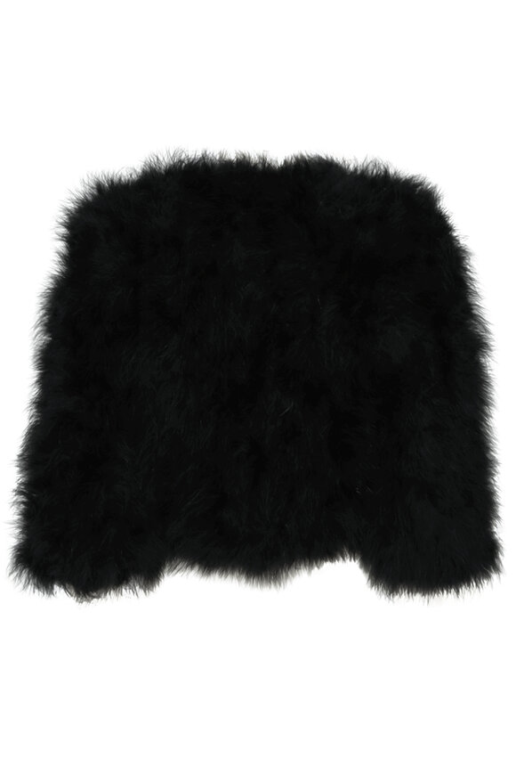 Linda Richards Black Feather Boloro - view 2