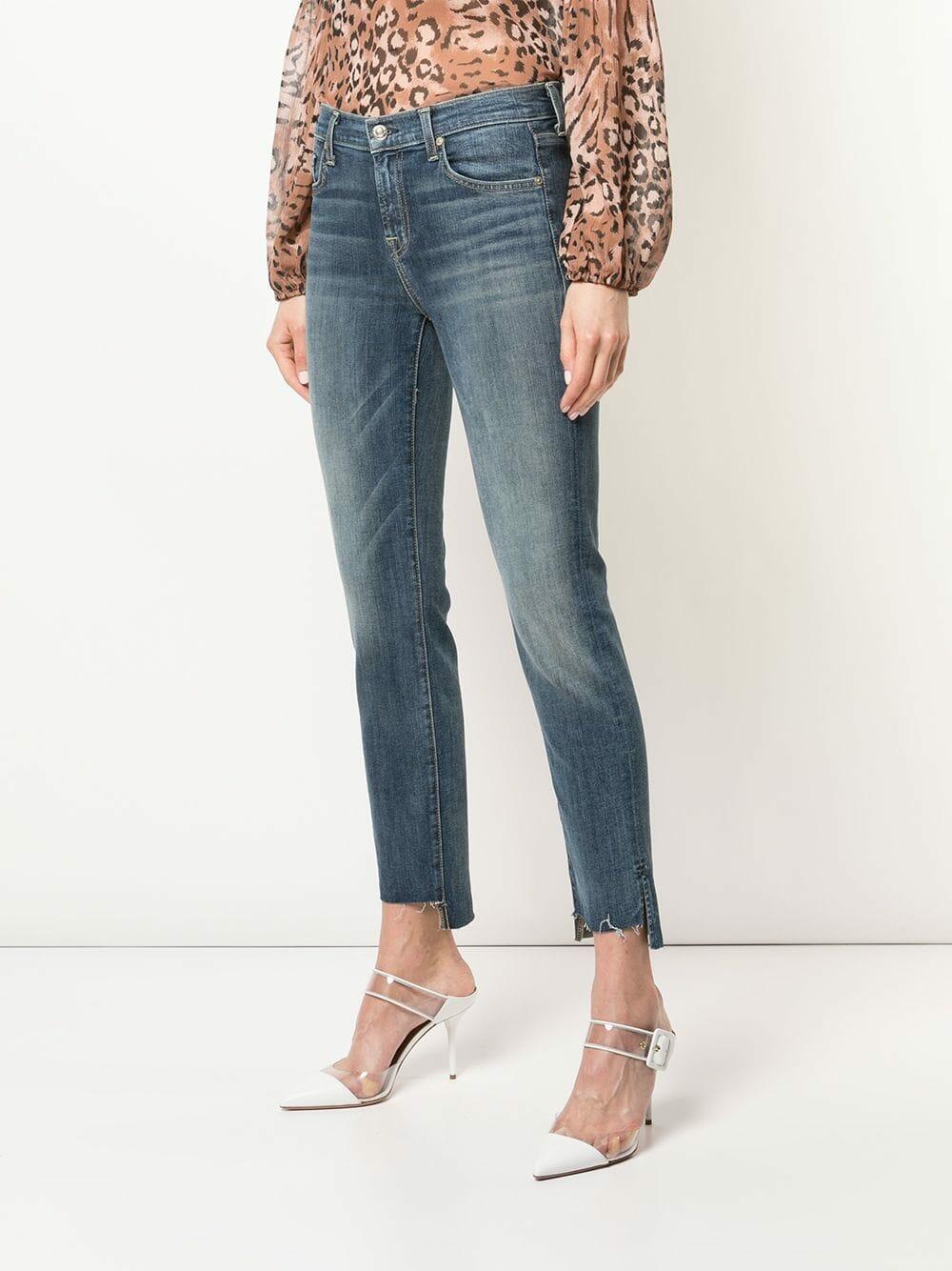 7 For All Mankind - (B)air Roxanne Authentic Luck Step Hem Jean