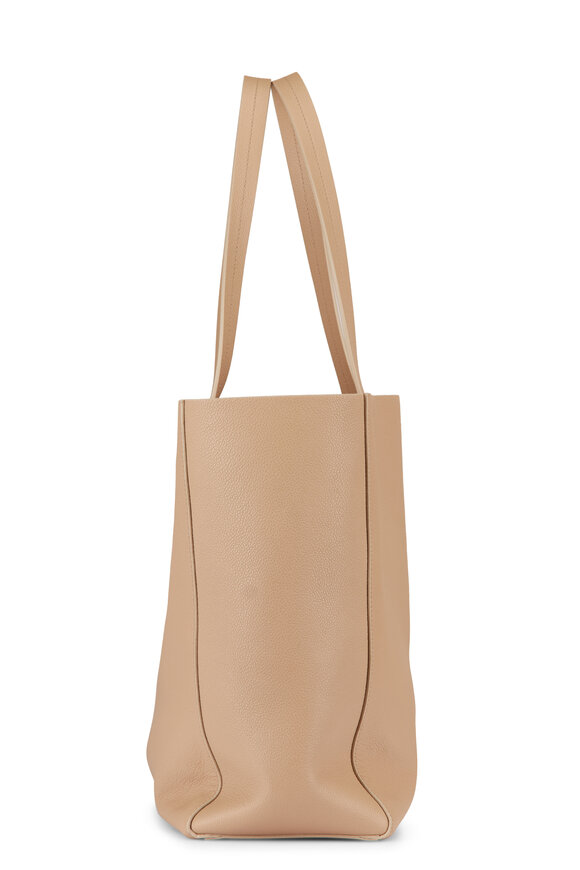 Nili Lotan Medium Keith Soft Khaki Leather Tote - view 3