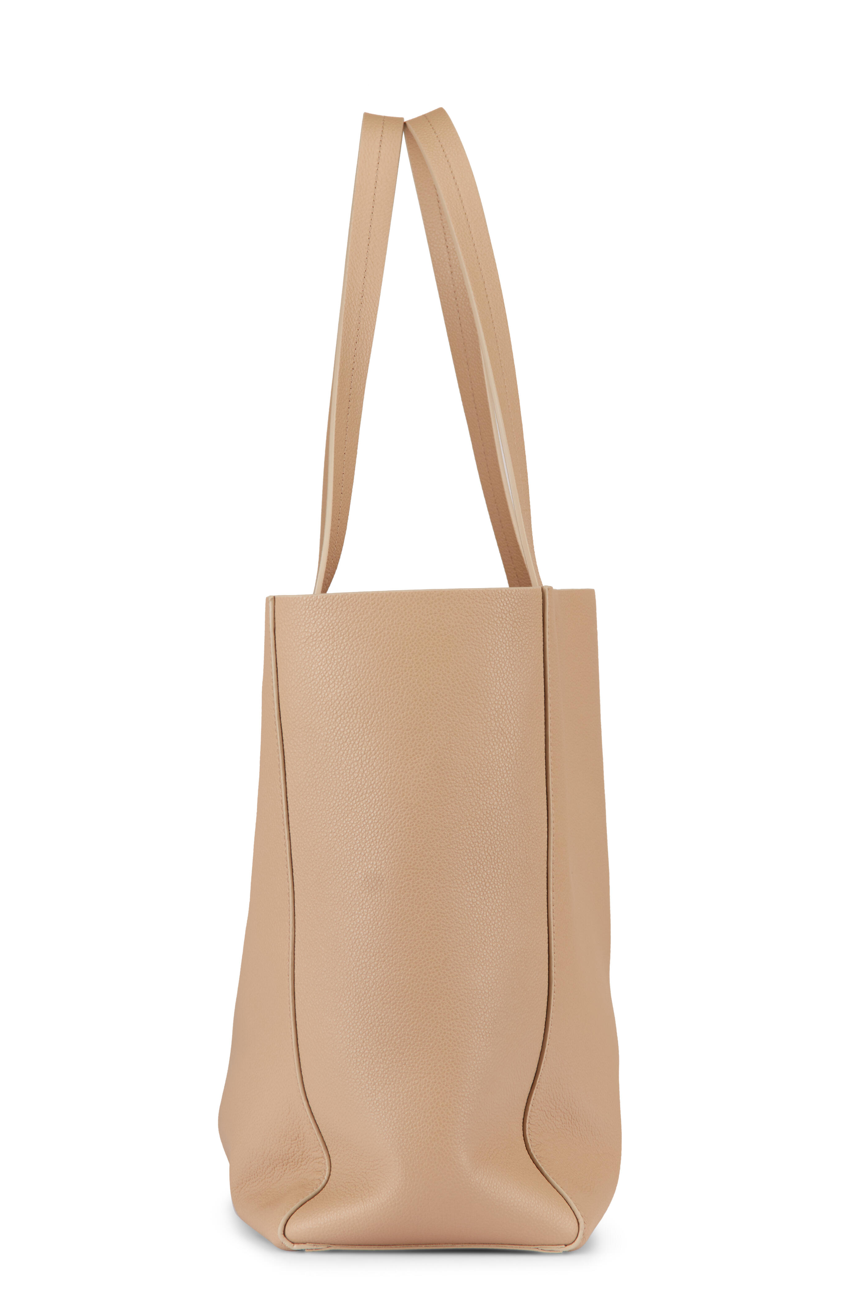 Nili Lotan - Medium Keith Soft Khaki Leather Tote - view 3