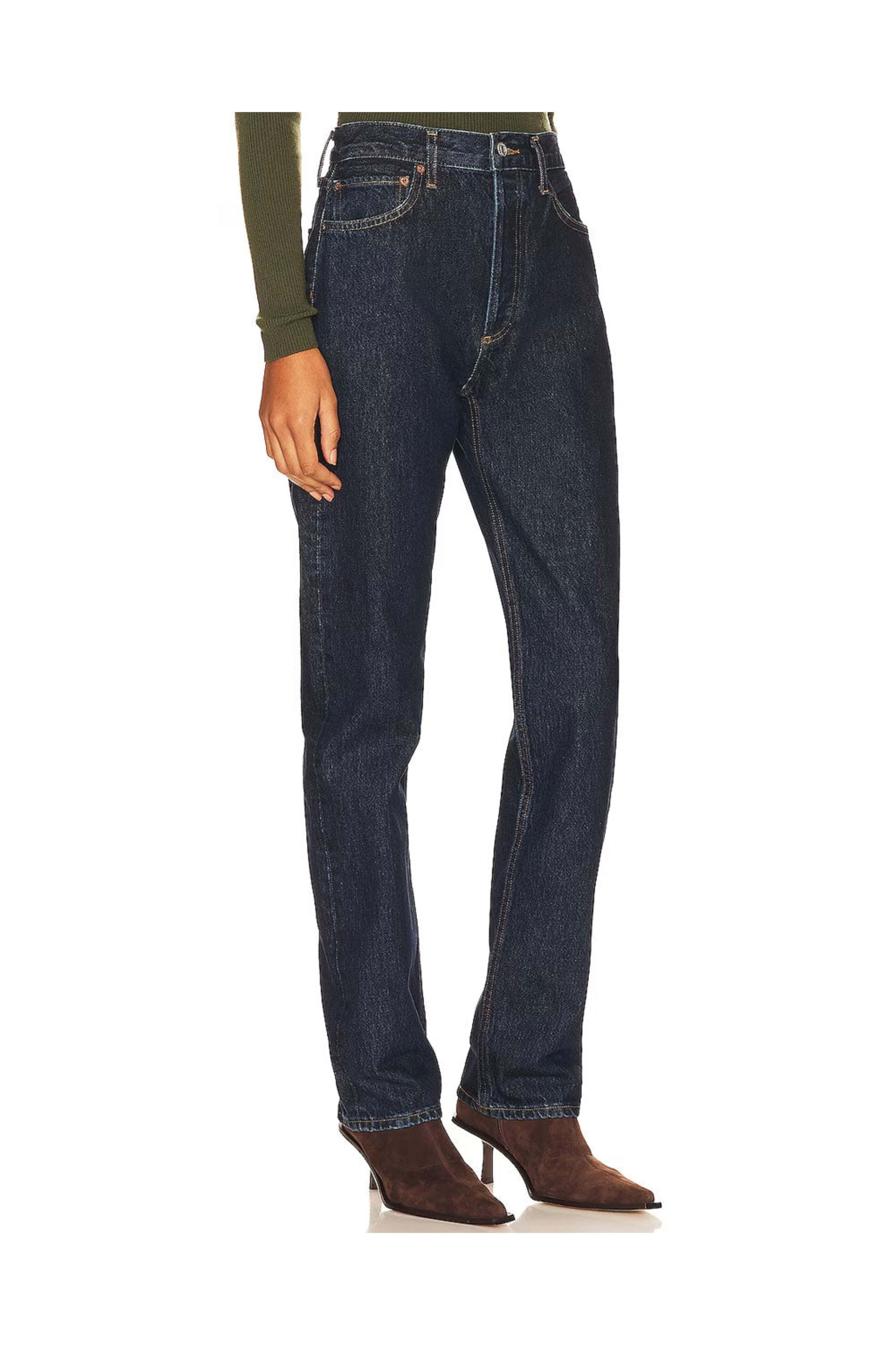 Agolde - 90s Pinch Waist High Rise Straight in Polished