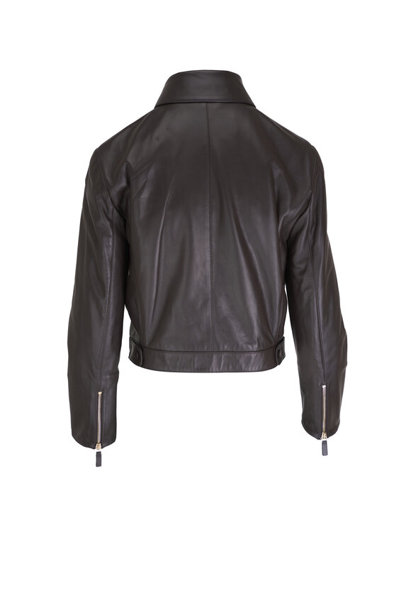 Giorgio Armani - Brown Short Leather Jacket